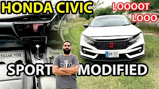 Honda Civic 2019 Sporti Modified  Walk Around  Price Specs  For Sale  Pakistan [upl. by Paviour]