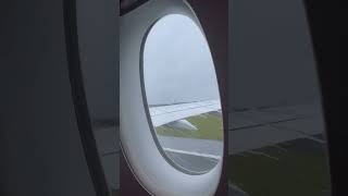 Qatar airways airbus A350900 takeoff Manchester airport [upl. by Nauqed]