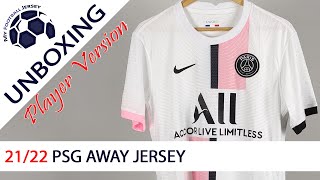 PSG Away Jersey 2122 Kitgg1 Player Unboxing Review [upl. by Grubman895]