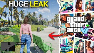 GTA 6 HUGE LEAK GAMEPLAY Leak VICE CITY Map amp MORE [upl. by Anirehtac]