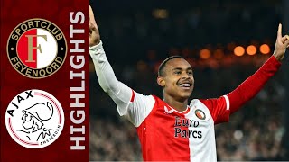 Feyenoord  Ajax 60 Highlights  20232024 [upl. by Neirb]