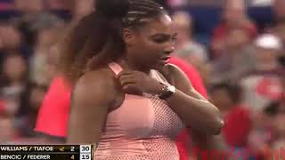 Roger Federer Vs Serena Williams Hopman Cup 2019 Mixed Doubles Highlights [upl. by Asille]