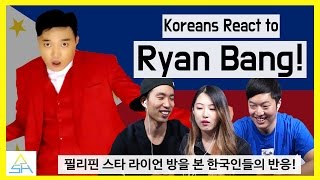 Koreans React to Ryan Bang ASHanguk [upl. by Eseneg]