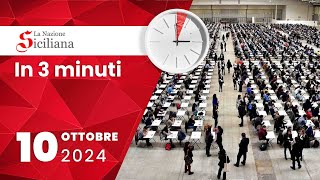 “IN TRE MINUTI” NOTIZIARIO DEL 10 OTTOBRE 2024 [upl. by Loralee]