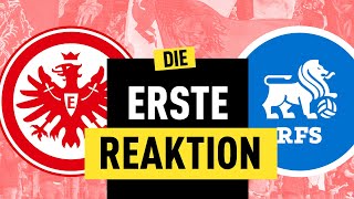 10 gegen Riga Eintracht Frankfurt feiert ersten Heimsieg  Europa League Reaktion [upl. by Ahdar]