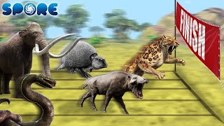 Cenozoic Beast Deathmatch Race  Cenozoic Beast Deathmatch S1  SPORE [upl. by Nomannic]