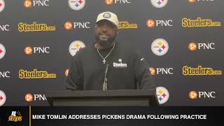 Mike Tomlin Bluntly Addresses George Pickens Issues [upl. by Matthews]