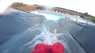 Cannon Drop water slide at Løkken Klit Camping and Cottage Village [upl. by Enait444]