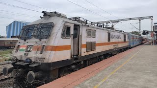 12679 Intercity Express  MGR Chennai Central MAS To Coimbatore CBE With ED WAP7 37037 [upl. by Abba599]