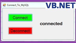 VBNET  How To Connect MySQL Database To Visual Basic Net  with source code [upl. by Jeni]