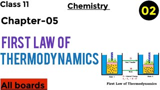 First Law of Thermodynamics Class 11th Physical Chemistry  Chapter 05 Thermodynamics  video [upl. by Gayn]