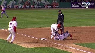 Cardinals walk off on obstruction call in Game 3 of the World Series [upl. by Nileve737]