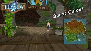 Ilysia Beta1 Abermore isle Quest Guide [upl. by Notse]