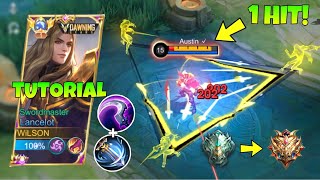 FULL TUTORIAL LANCELOT BEST ONE SHOT BUILD 2024  easy rank up [upl. by Alyson]