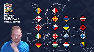 My UEFA Nations League Matchday 1 Predictions 070924 [upl. by Russell231]