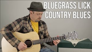 Bluegrass Guitar Licks  Country Blues Guitar Lesson [upl. by Inessa]