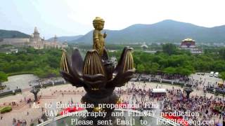 UAV Photography  Buddhas Birthday in Lingshan Wuxi Jiangsu province [upl. by Rosalia]