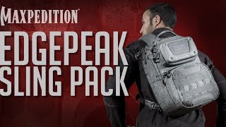 MAXPEDITION Advanced Gear Research EDGEPEAK Ambidextrous Sling Pack [upl. by Goldston]