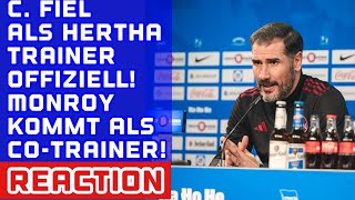 CHRISTIAN FIEL als neuer HERTHATRAINER offiziell Vorstellung amp Interview Reaction [upl. by Uos]