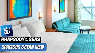 Rhapsody of the Seas  Spacious Ocean View Stateroom  Full Walkthrough Tour amp Review  2024 [upl. by Xonel]