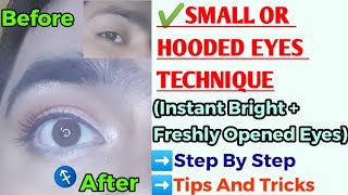 Instantly BRIGHTEN Your HOODEDSMALL Eyes With This Technique trending viral eyemakeup [upl. by Ieppet271]