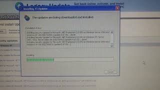 installing windows xp updates 2024 [upl. by Naujd]