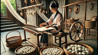 Chinese Farmers Raise Billions of Silkworms for Silk and Produce HighQuality Silk [upl. by Lissi]