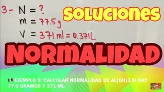 Normalidad de una Solución Química [upl. by Aynotahs67]