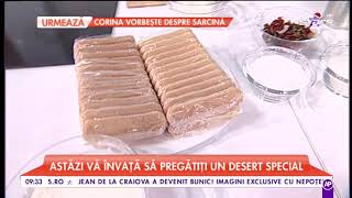 Chef Roxi ne pregătește „Prăjitură din pișcoturi cu crema de iaurt și fructe” [upl. by Tita]