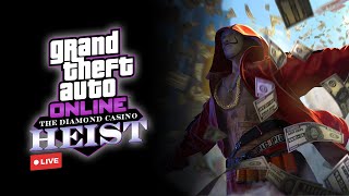 GTA 5 DIAMOND CASINO HEIST LIVE Can I Hit 100 Subs Today [upl. by Bijan398]