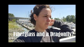 Fiberglass and a dragonfly BOAT RESTORATION  TINY LIVING  BOATLIFE [upl. by Idnahc]