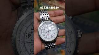 breitling  quartz chronograph  movement watches sport man designer stainless steel [upl. by Aliekat]