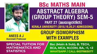 Group Isomorphism  Detailed Explanation with Examples  BSc Mathematics  Abstract Algebra [upl. by Ivonne]