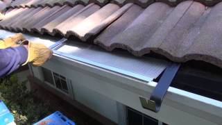 EasyOn Gutter Guard Installing on Villa Tile Roof [upl. by Celestine]