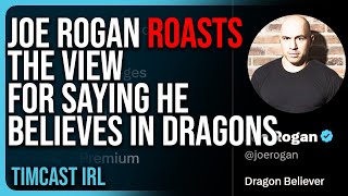 Joe Rogan ROASTS The View For Saying He BELIEVES IN DRAGONS He Changes His Twitter Bio [upl. by Enirehtakyram]