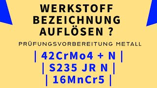 WERKSTOFFE AUFLÖSEN  WERKSTOFF ANALYSE TUTORIAL  Prüfungsaufgabe [upl. by Gerrilee]