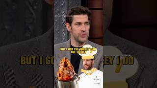 John Krasinski Shares His Hilarious Way of Cooking Turkey 😂🍗 JohnKrasinski shorts [upl. by Vinson]