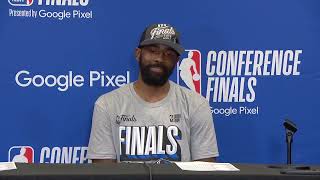 Dallas Mavericks Kyrie Irving Postgame Interview Game 5 vs Timberwolves After Clinching NBA Finals [upl. by Yreffoeg355]