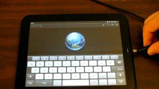 HP TouchPad with usb keyboard [upl. by Yael829]