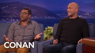 Key and Peele On The Most Annoying Background Extra Ever  CONAN on TBS [upl. by Asirb533]