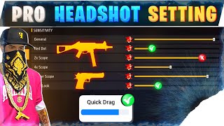 Headshot sensitivity 🔥 Pro one tap setting  Free fire headshot setting tamil  Free fire setting [upl. by Nauwtna322]