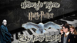 ♫ Hedwigs Theme  Harry Potter  Easy Piano Tutorial  Как играть саундтрек из quotГарри Поттераquot ♫ [upl. by Assiruam]