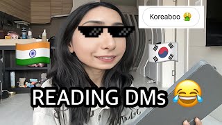 🇰🇷QampA READING AJEEB GAREEB DMs 🥲🤣 [upl. by Baillieu315]