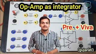 Op  amp as integrator  Experiment  viva  practical  msc  bsc  physics  inside education [upl. by Gillie]