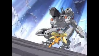 Machinedramon Dark master VS Andromon y los niños elegidos Digimon [upl. by Yenaj]