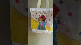 Thank you sabak pase thaker jonne🙏🙏🙏🙏🙏shortvideos handcreation newsong art craft totebag [upl. by Emil937]