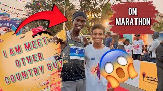 मला मिळाला 👆 दुसऱ्या देशातला मानुस 😄 country marathon baramati running shambhuvlogs vlog [upl. by Behlau]