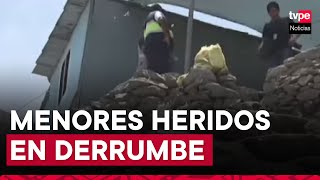 Comas tres menores heridos tras derrumbe de vivienda [upl. by Bronez487]