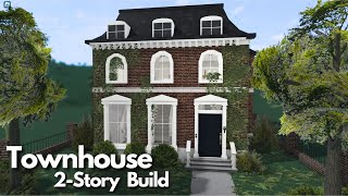 Bloxburg 2Story Townhouse  Roblox House Build Tour [upl. by Pacorro]