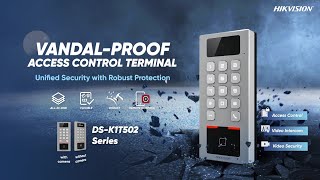 Vandalproof Access Control Terminal DSK1T502 Series  Unboxing amp Demonstration [upl. by Auqkinahs]